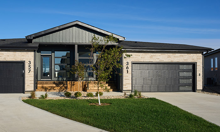 Modern bungalow townhome